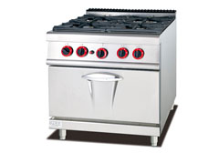 Gas Ranges with 4 Burner&Gas Oven